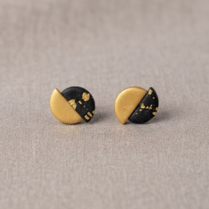 Eclipse Half-Moon Studs