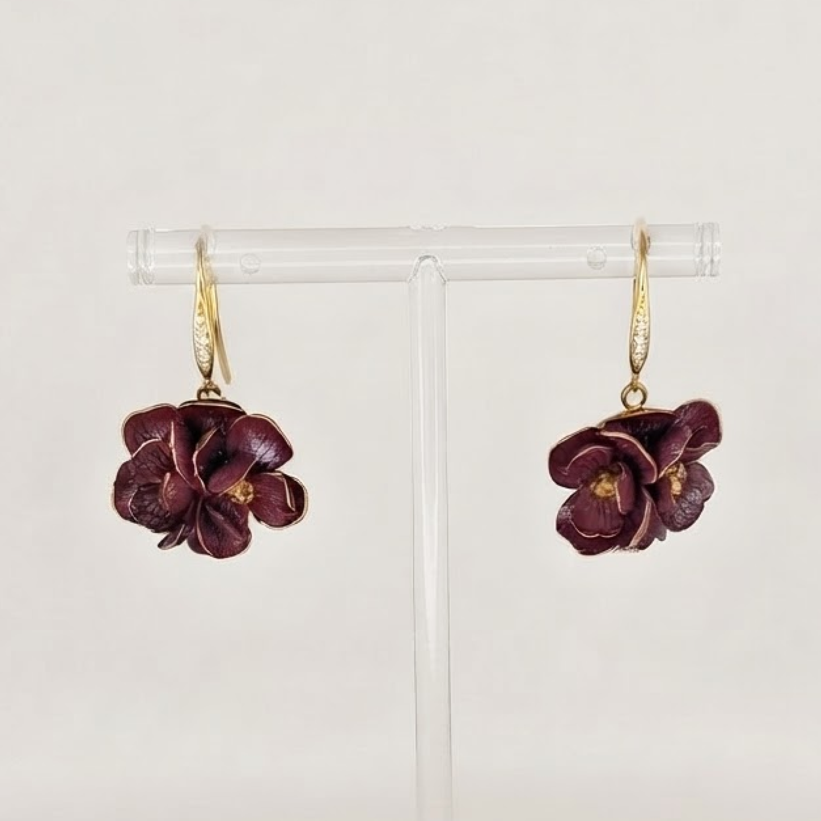 Velvet Rose Drop Earrings