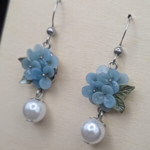 Blue Bloom & Pearl Drops