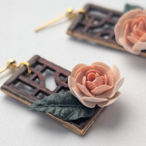 Botanical Lattice Drop Earrings